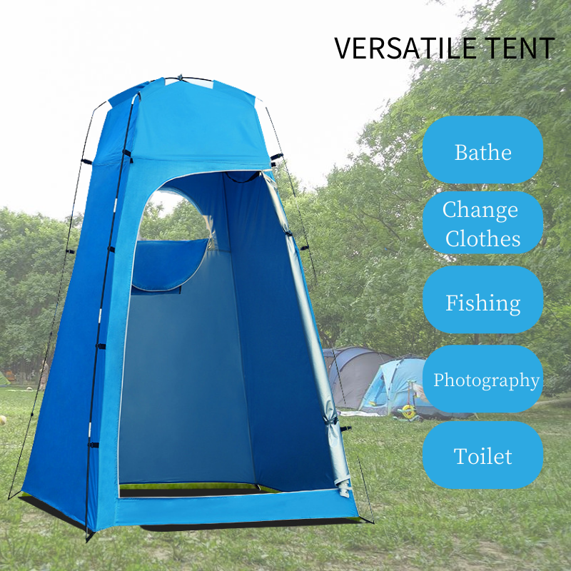 휴대용 방수 야외 캠핑 텐트, 비치 샤워 탈의실 쉼터 텐트, 1 인용, 개인 정보 보호 캠프, 화장실, 비 쉼터